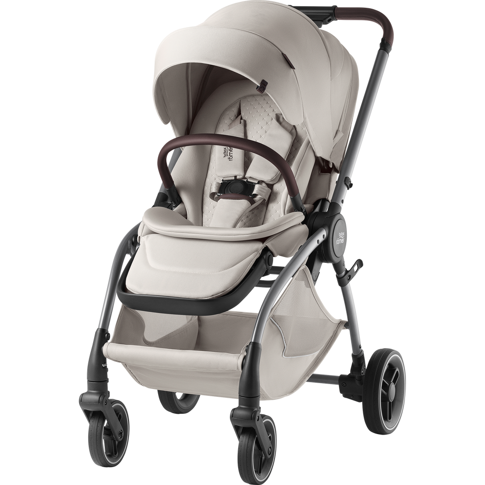 Britax Romer Rio Wózek Spacerowy Urban Olive Lux 02_RIO_SoftTaupe_Grey_BrownHandle_02_2025_72dpi_2000x2000dpi