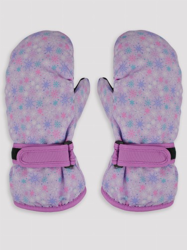 Noviti Rękawiczki Narciarskie 1P Dziewczęce płatki śniegu Rozmiar 14 3242_0_K