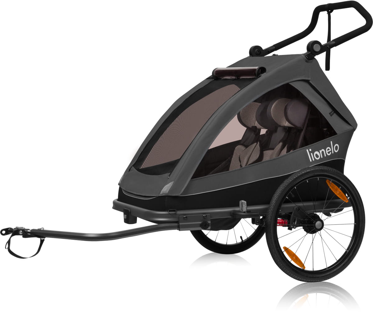 Lionelo Cama - Podwójna Przyczepka Rowerowa Grey Graphite Lionelo_Cama_Grey_Graphite_1
