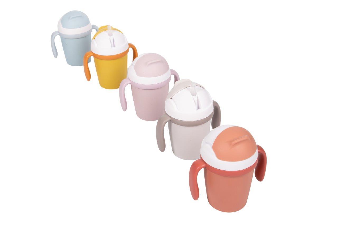 Bo Jungle Kubek do Picia ze Słomką BioPlastik CPLA Grey B552000 b552000b552000_12