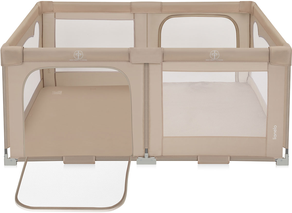 Lionelo Florence - duży, składany kojec dla dzieci 150x180 cm | Beige Sand lionelo-florence-beige-sand4