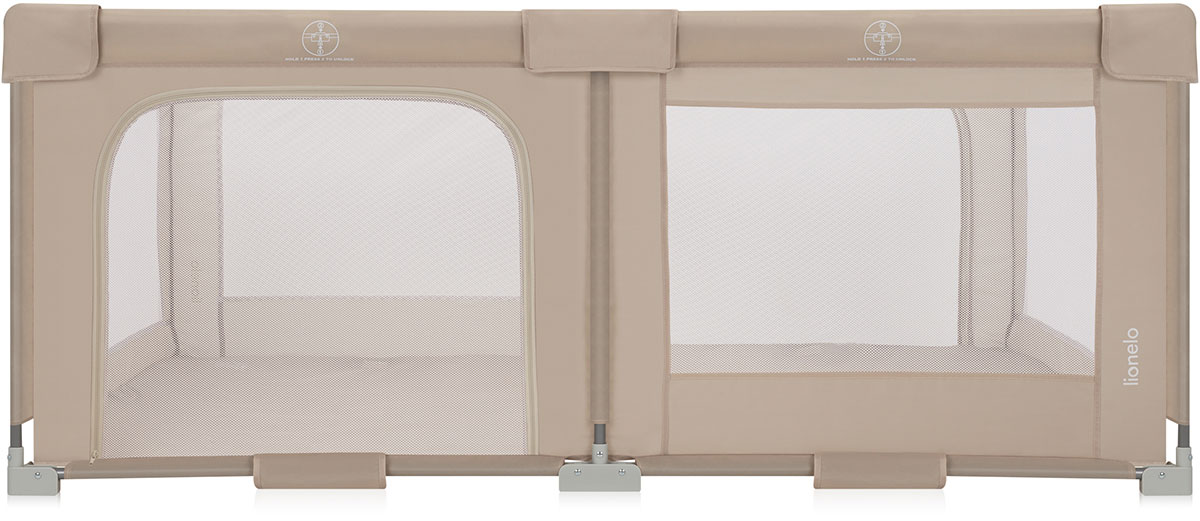 Lionelo Florence - duży, składany kojec dla dzieci 150x180 cm | Beige Sand lionelo-florence-beige-sand5