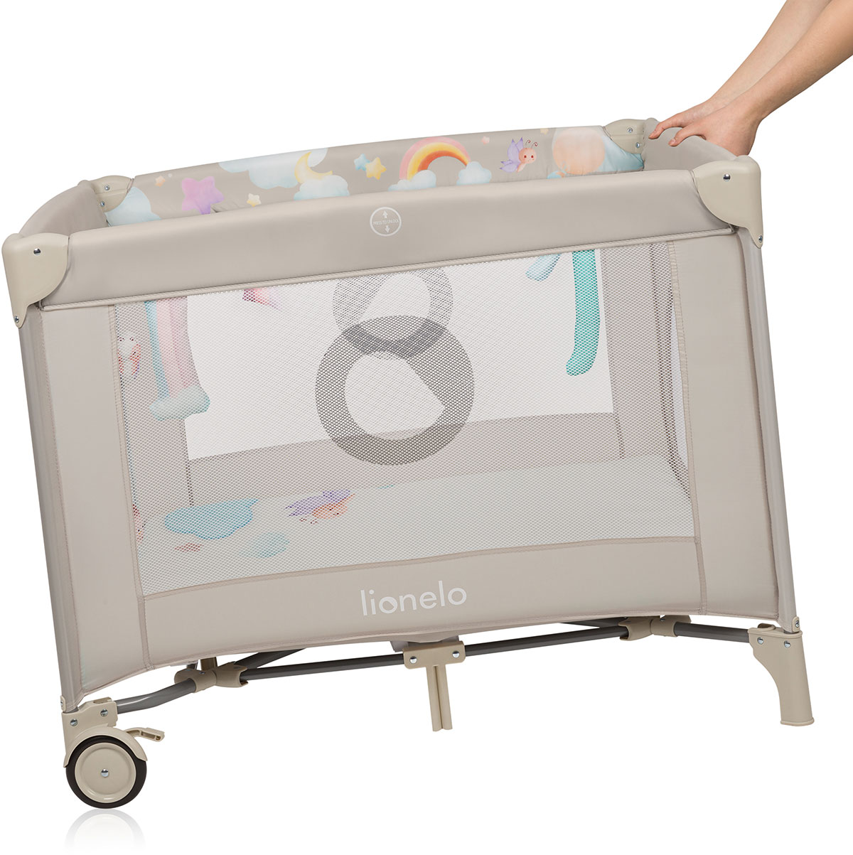 Lionelo Millie Plus - wielofunkcyjny kojec dziecięcy | Grey Beige lionelo-millie-plus-grey-beige4