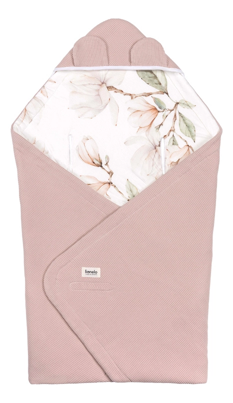Lionelo Travel Swaddle Blanket otulacz do fotelika Beige Magnolia lionelo-travel-swaddle-blanket-beige-magnolia-_jpg