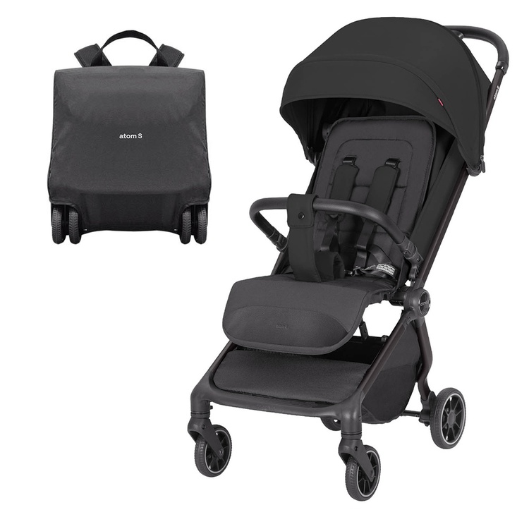 Carrello Atom S CRL-5526 Wózek Spacerowy Storm Black 0e6fa0b99c76b61a4c463a1ef1171dec