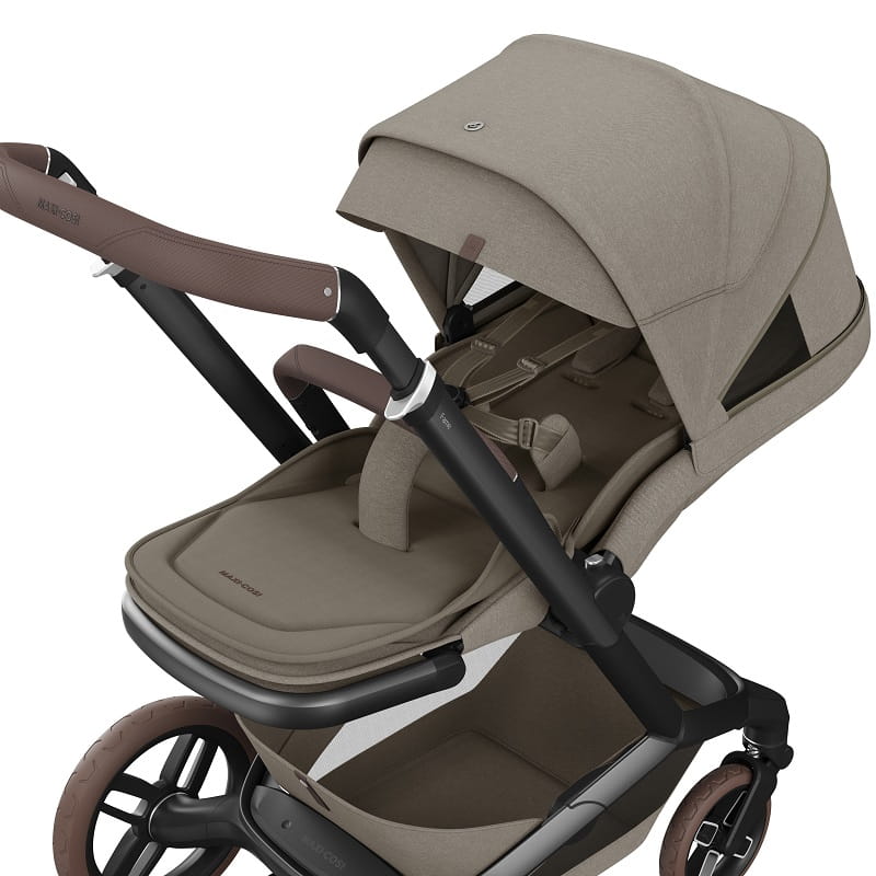 Maxi-Cosi Fame + Carrycot Wózek Głęboko-Spacerowy 2w1 Twillic Truffle 1920470110U5Y2024_2024_maxicosi_stroller_comfort_fame_twillic_twillictruffle_ergonomicseat_3qrt
