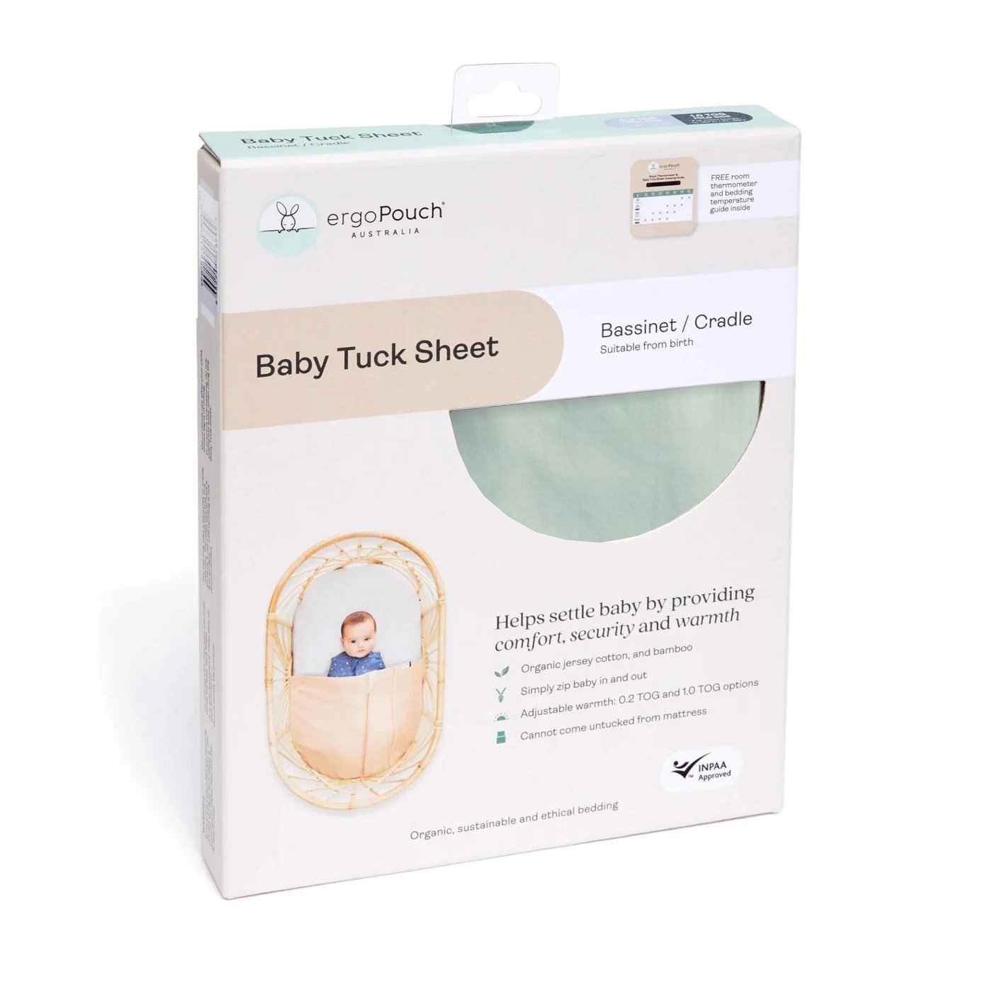 ErgoPouch Kołderka Nakładana Na Materac Do Kosza Mojżesza Sage 32a532f44d7242ac9337c43a543d1d34