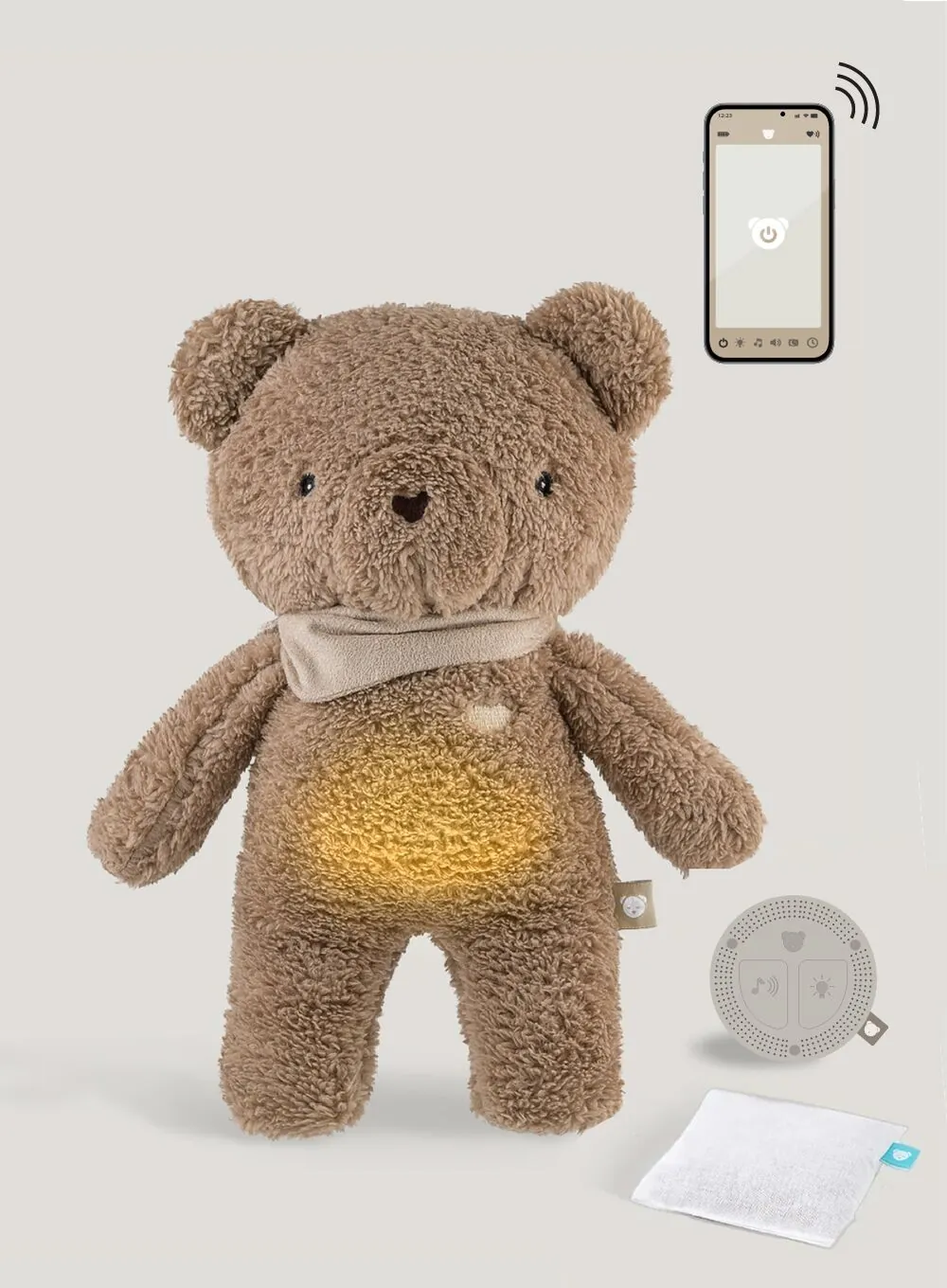 Szumisie Szumiący Miś Duo 7w1 App Z Termoforkiem - Brązowy kinderkraft-wozek-helsi-czarny-packshot-1_1