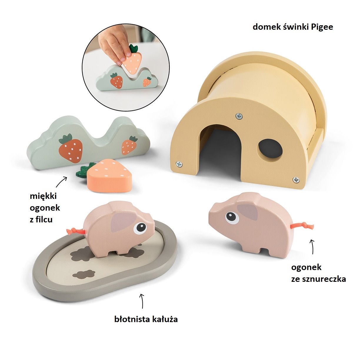 Done by Deer Zabawka Do Wkręcania Krówka Dotti  90142c069fb94dbd93397e11ff094371