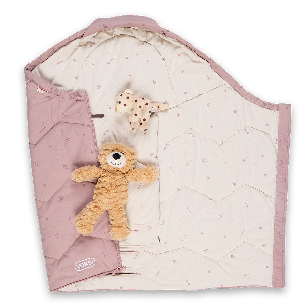 BeSafe Voksi Sky Light Śpiworek Do Fotelika/Wózka Voksi - Pudrowy Róż spiworek-do-fotelika-wozka-voksi-sky-light-pudrowy-roz_25720_3
