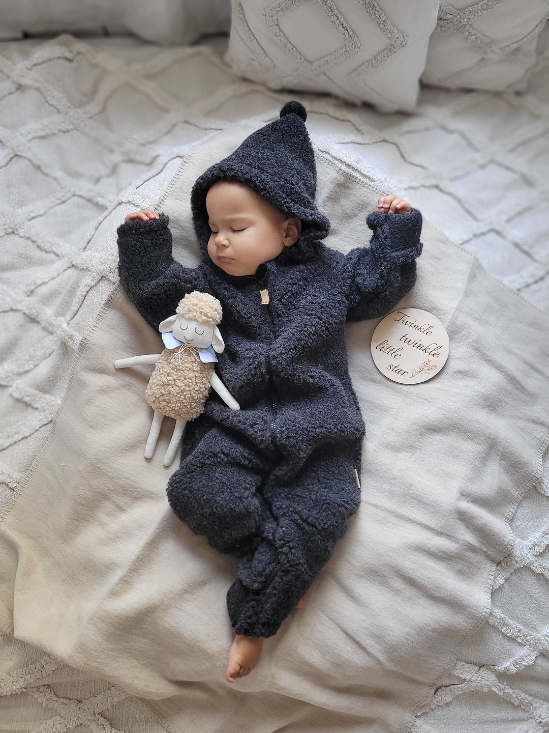 Zaffiro Nevada Kombinezon Wełniany Dla Dzieci 50/56 Anthracite 5902745608532-21