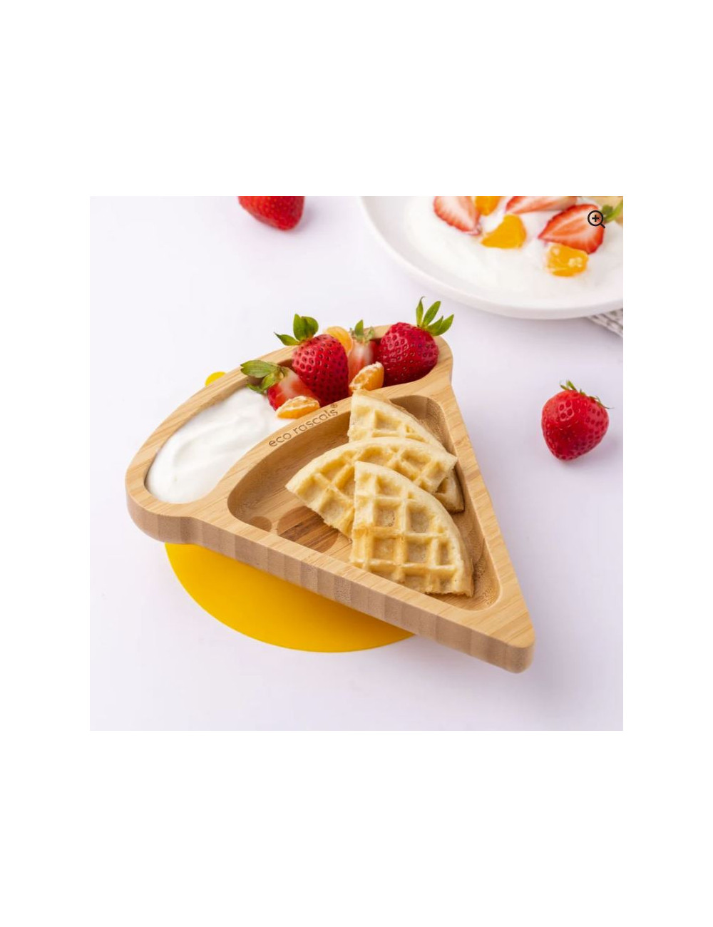 Ecorascals Talerzyk Bambusowy Czerwony Pizza 0ff69f1f-cff4-4a05-8c10-7571d56becdc