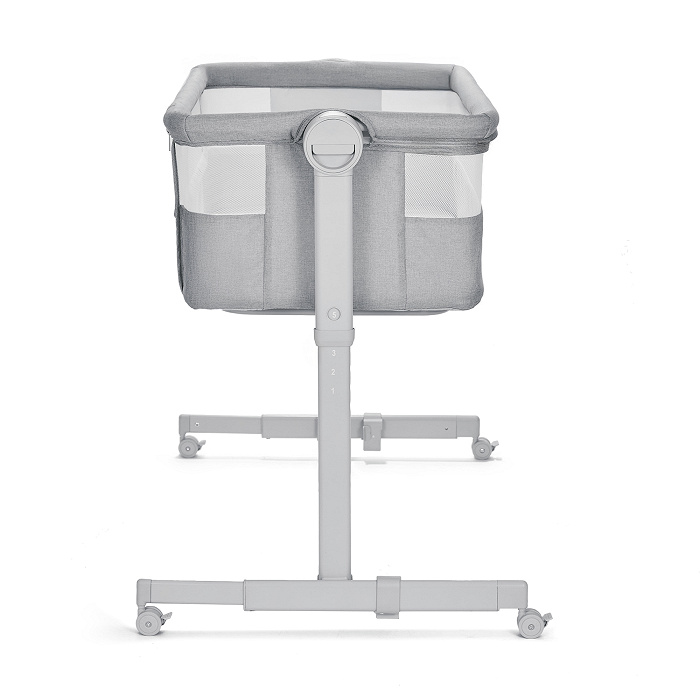 Kinderkraft NESTEE UP 2 Łóżeczko Dostawne 2w1 Szary Rama Jasna 3b8e9b24-611a-4738-9ba3-b5d1eea86eb5