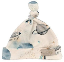 Baby in World Czapka Niemowlęca Smerfetka 3-6m Kosmos Ecru