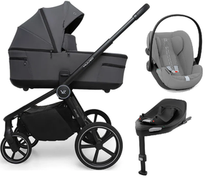 Muuvo Five Wózek Głęboko-Spacerowy + Cybex Cloud G I - Size Fotelik Samochodowy + Baza
