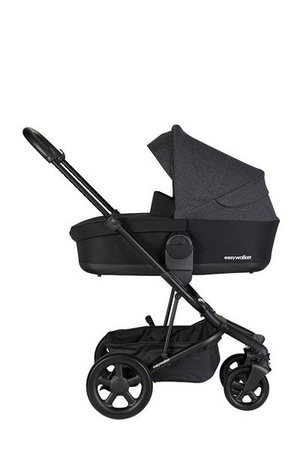 Easywalker Harvey 2 Wózek Głęboko-Spacerowy Night Black (zawiera stelaż, siedzisko z budką i pałąkiem) 