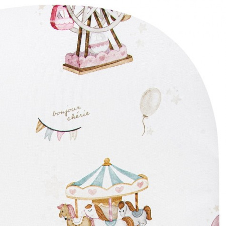 Bonjour Cherie Bambusowe Prześcieradło z gumką 50x90cm Lunapark