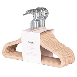 3 Sprouts Welurowe Wieszaki Dla Dzieci Hazelnut 15szt.
