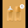 Suavinex SX Pro All Silicone Butelka Silikonowa Średni Przepływ 240ml Colour Essence Musztardowa
