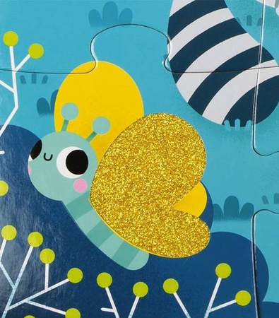 Janod Puzzle Sensoryczne 20 Elementów Leśne Zwierzęta