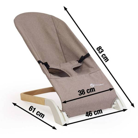 Petite&Mars Leżaczek Calmy Grey