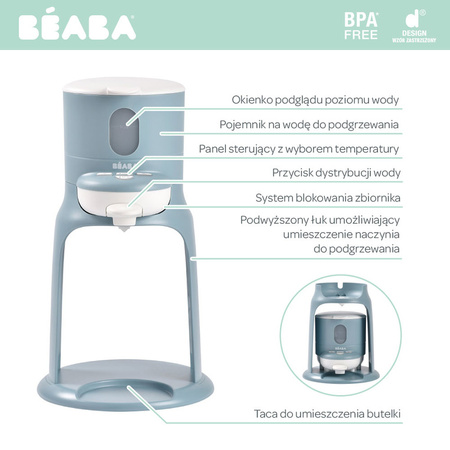 Beaba Bib'expresso® Ekspres do mleka 2w1 Baltic Blue Edycja limitowana