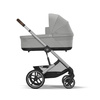 Cybex Balios S Lux 2.0 Wózek Głęboko-Spacerowy Stone Grey + Cloud G I-Size Fotelik Samochodowy 0-13kg + Baza G + Osłony Przeciwdeszczowe + Adaptery