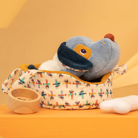 Lilliputiens Przytulanka piesek z koszyczkiem i akcesoriami Piesek Jules 12 m+