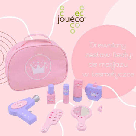 Joueco Drewniany zestaw Beauty do makijażu i kosmetyczka