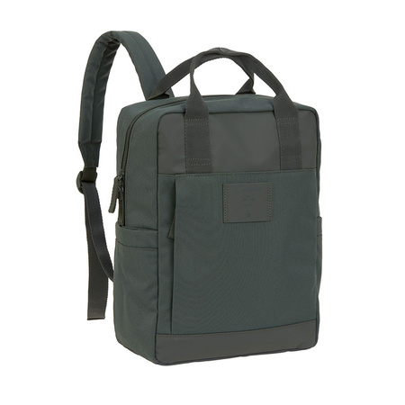 Lassig Green Label Plecak dla mam kwadratowy z akcesoriami Vividal Backpack dark olive