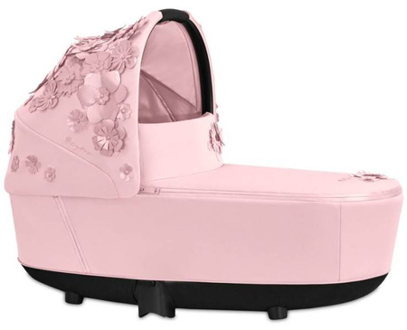 Cybex e-Priam 3.0 Rama ze Stelażem Siedziska + Gondola Wózek Głęboki Pale Blush Simply Flowers