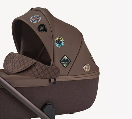 Anex Eli Wózek Głęboko-Spacerowy Wander + Cybex Aton B2 i-Size Fotelik Samochodowy 0-13kg + Baza One Volcano Black	
