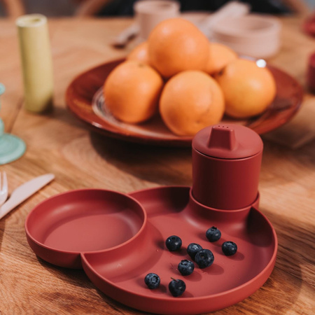 Dantoy TINY BIObased Zestaw naczyń Dinnertime Red