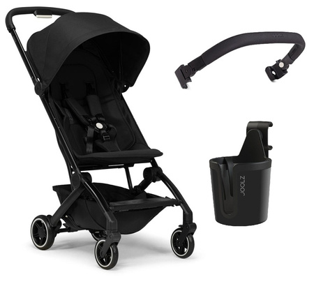 Joolz Aer+ Wózek Spacerowy + Pałąk + Uchwyt Na Kubek Refined Black