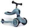 Scootandride Highwaykick 1 Jeździk i Hulajnoga 2w1 1-5 Lat + Scootandride Kask Dla Dzieci S-M Steel