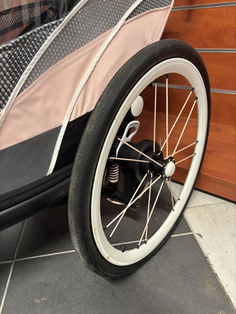 [OUTLET] Cybex Zeno Wielofunkcyjna Przyczepka Do Biegania Do Roweru Cybex Sports Silver Pink