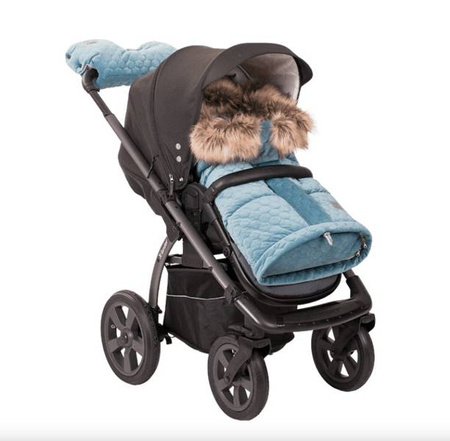 X-Lander X-Muff Velvet Mufka na Rączkę Wózka Silver