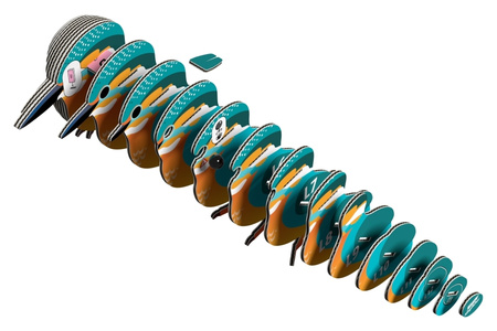 Eugy Eko 3D Układanka Ptak Zimorodek