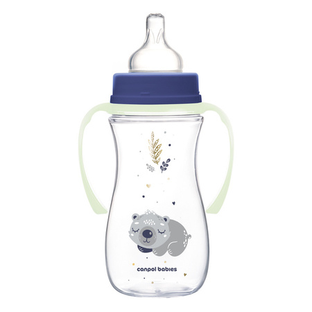 Canpol Babies EasyStart Butelka Antykolkowa 300ml Sleepy Koala 35/238 Niebieska