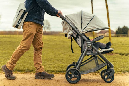 Oyster Zero Gravity Wózek Spacerowy  Mustard stelaż szary