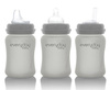 Everyday Baby, Szklana butelka ze smoczkiem S, 150 ml Szary