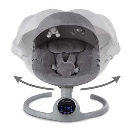 Kidwell Reve Leżaczek Elektryczny 2w1 Gray Silver