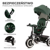 Kinderkraft Aston Rowerek Trójkołowy Spacerówka Mystic Green
