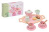Joueco Drewniany zestaw do herbaty Tea set pink