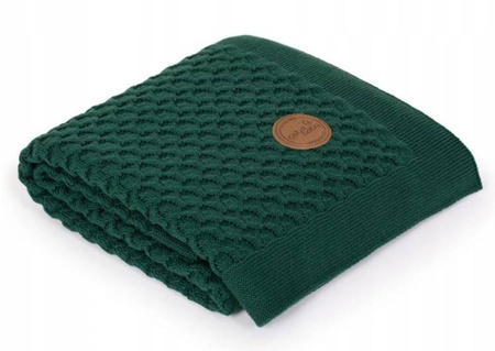 Ceba Kocyk Dziany 90x90  Fale Emerald