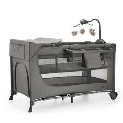 KinderKraft Joy 2 Łóżeczko Turystyczne z Akcesoriami Dark Grey