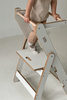 Baby Wood Kitchen Helper Składany Szary