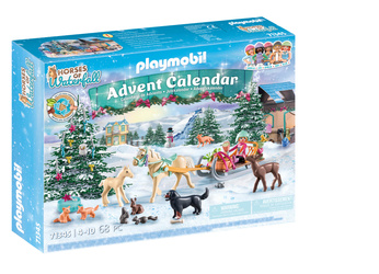 Playmobil Kalendarz adwentowy Świat koni: Świąteczny kulig 71345