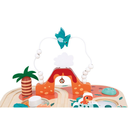 Janod USZKODZONE OPAKOWANIE Wielofunkcyjny stolik edukacyjny Dinozaury 12 m+