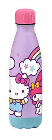Kids Euroswan Bidon aluminiowy Soft Touch - 500ml - Hello Kitty